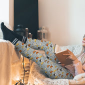 Leggings Motif de Doodle visage de chat