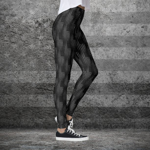 Leggings Motif de drapeau américain grunge noir vintage