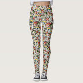 Leggings Motif de face pour les filles Powerpuff (Devant)
