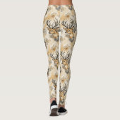 Leggings Motif de faon de la forêt rustique (Dos)