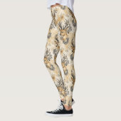 Leggings Motif de faon de la forêt rustique (Gauche)