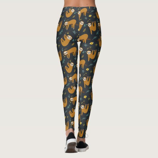 Leggings Motif de fentes adorables (Dos)