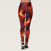 Leggings Motif de feu (Dos)