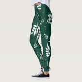 Leggings motif de feuille (Gauche)
