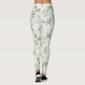 Leggings Motif de feuille botanique (Dos)