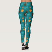 Leggings Motif de feuille d'automne (Dos)
