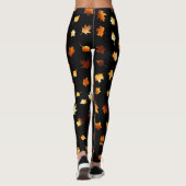 Leggings Motif de feuille d'automne (Dos)