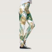 Leggings Motif de feuille tropicale (Droite)