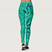 Leggings Motif de feuilles (Dos)