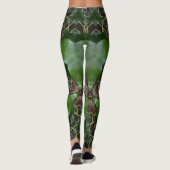 Leggings motif de feuilles d'ivoire (Dos)
