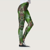 Leggings motif de feuilles d'ivoire (Droite)