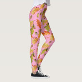 Leggings Motif de feuilles rose (Droite)