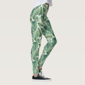 Leggings Motif de feuilles vertes (Droite)