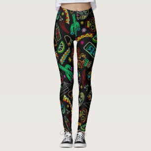 Leggings Motif de Fiesta du Mexique