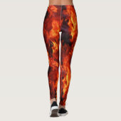 Leggings Motif de flamme (Dos)