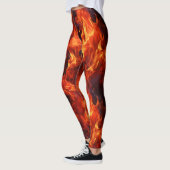 Leggings Motif de flamme (Gauche)