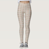 Leggings Motif de fleur d'aquarelle moderne (Devant)