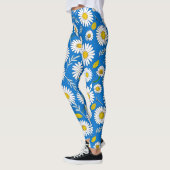 Leggings Motif de fleur marguerite (Gauche)
