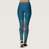 Leggings motif de fleurs (Dos)