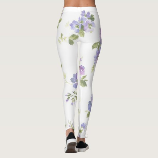 Leggings Motif de fleurs (Dos)