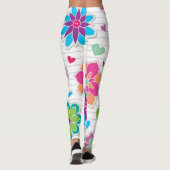 Leggings Motif de fleurs (Dos)