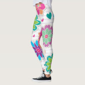 Leggings Motif de fleurs (Gauche)