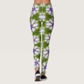 Leggings Motif de fleurs blanches (Dos)
