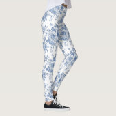 Leggings Motif de fleurs bleues (Droite)
