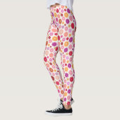 Leggings Motif de fleurs colorées (Gauche)