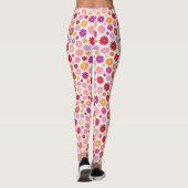 Leggings Motif de fleurs colorées (Dos)