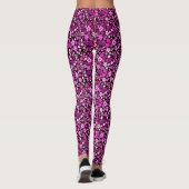 Leggings Motif de fleurs colorées (Dos)