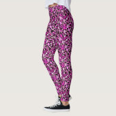 Leggings Motif de fleurs colorées (Gauche)
