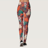 Leggings Motif de fleurs colorées (Dos)