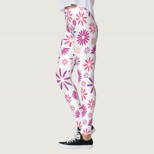 Leggings Motif de fleurs colorées Conception (Gauche)