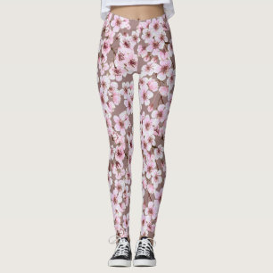 Leggings Motif de fleurs de cerisiers