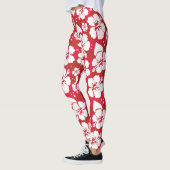 Leggings Motif de fleurs de ketmie (Gauche)