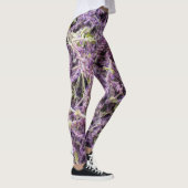 Leggings Motif de fleurs de lavande (Droite)
