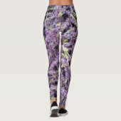 Leggings Motif de fleurs de lavande (Dos)