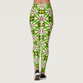Leggings Motif de fleurs esthétiques (Dos)