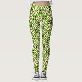 Leggings Motif de fleurs esthétiques (Devant)
