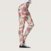 Leggings Motif de fleurs et de feuille de pivoine (Droite)