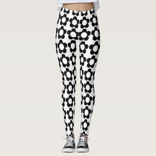Leggings motif de fleurs hippies personnalisables