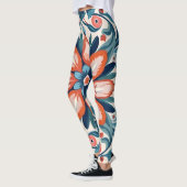 Leggings Motif de fleurs Mandala (Gauche)