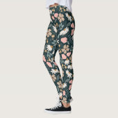 Leggings Motif de fleurs sauvages (Gauche)