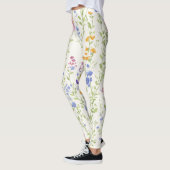Leggings Motif de fleurs sauvages (Gauche)