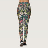 Leggings Motif de fleurs tropicales colorées (Dos)