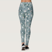 Leggings Motif de fleurs zen botaniques japonaises (Dos)