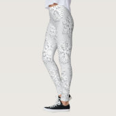 Leggings Motif de flocon de neige (Gauche)