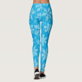 Leggings Motif de flocons blancs (Dos)