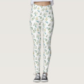 Leggings Motif de floraison de plaisir (Devant)